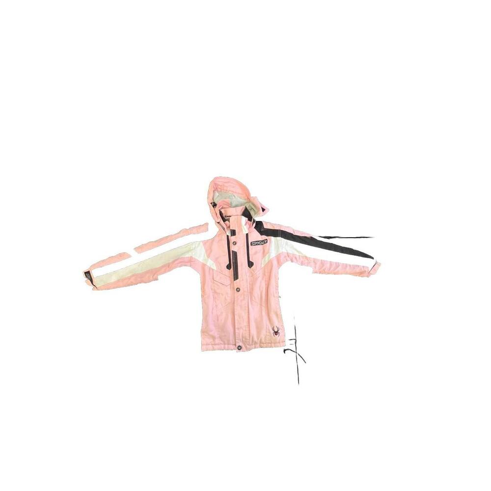 Spyder Inslated Snow Jacket Pink And Black Kids Size Large